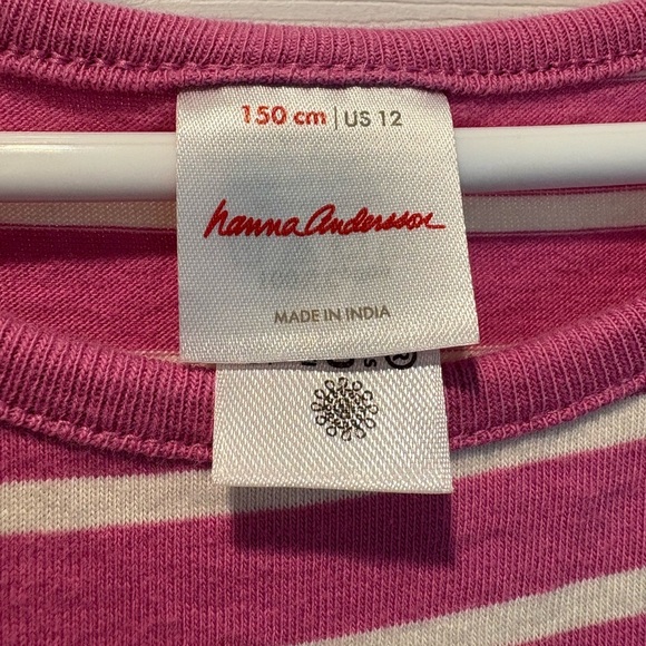 Hannah Anderson Long Sleeve Dress Rainbow Pink Stripe Size 12 - 150 cm - Picture 12 of 12